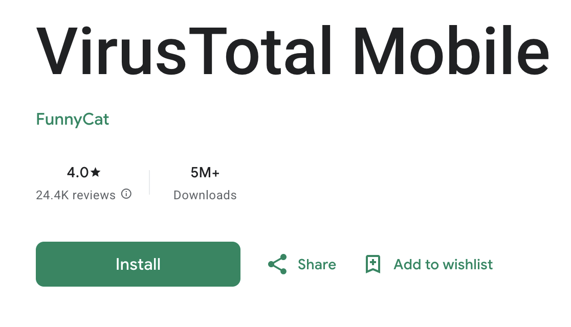 Google Play listing, 5M+ downloads, 4.0★